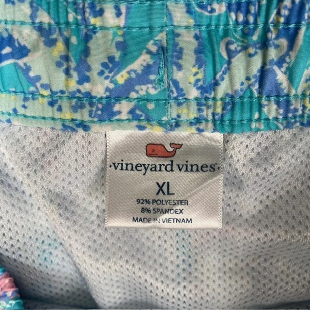 Vineyard Vines Mens XL Blue‎ Starfish Print Swim Trunks Shorts 3M001137 HOL 22